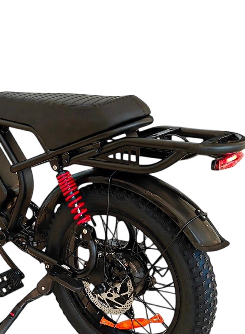 ويندهورس دراجة كهربائية ويند هورس V8 بقوة 1000 واط | بطارية 48V 18Ah | سرعة 60 كم/س | إطارات عريضة مع نظام تعليق مزدوج - Image 4